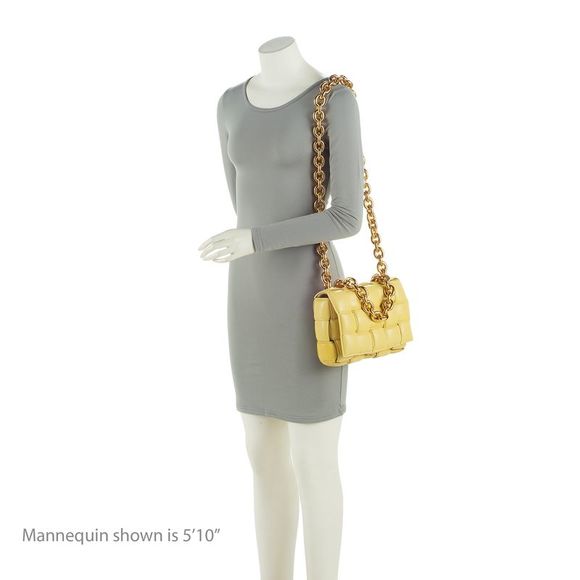 Bottega Veneta Lambskin Cassette Chain Maxi Shoulder Bag - Picture 5 of 12